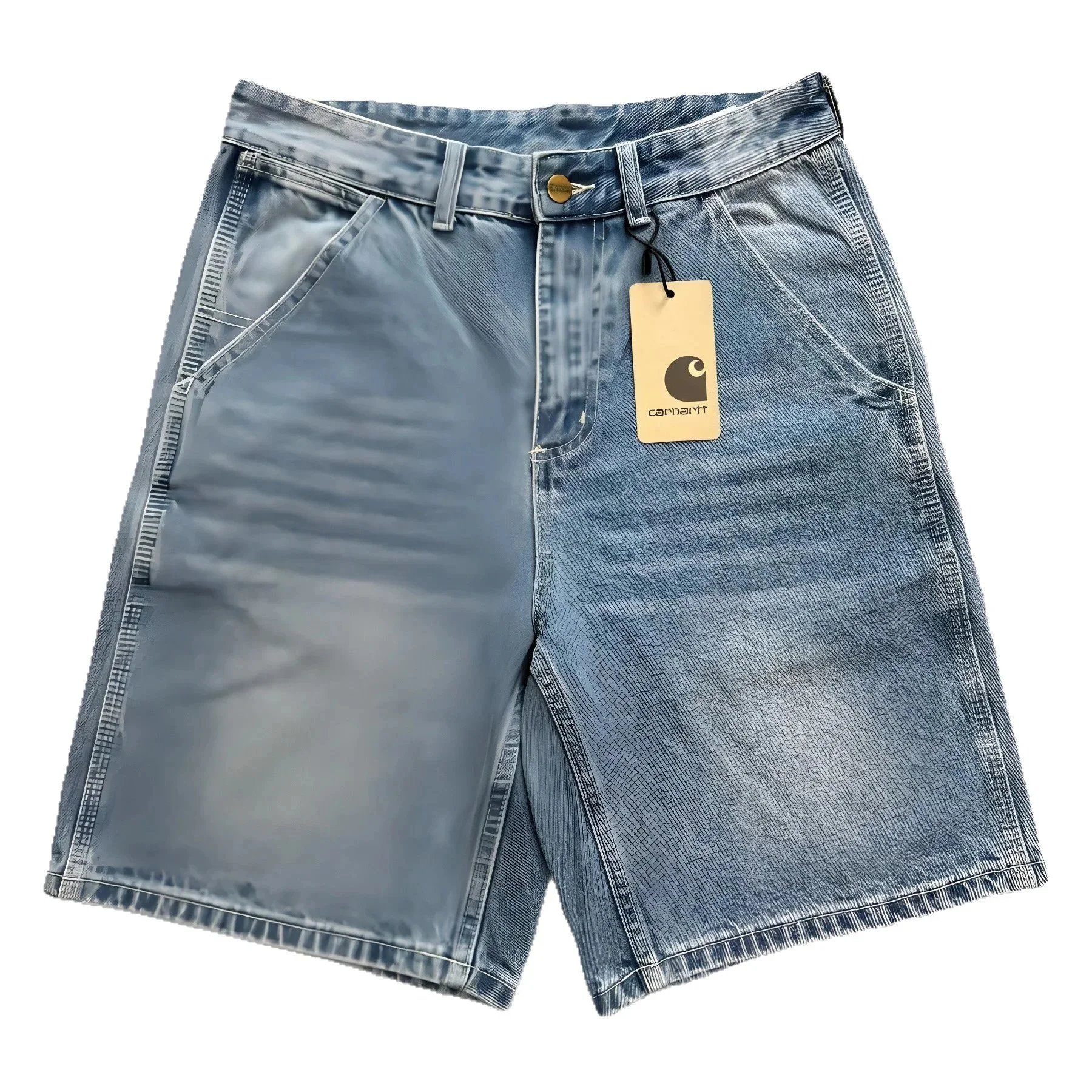 Carhartt WIP Short Blue Black Denim Workwear Shorts