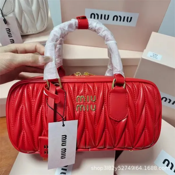 Miu Miu Matelassé Mini Bag Red Handbag - 1