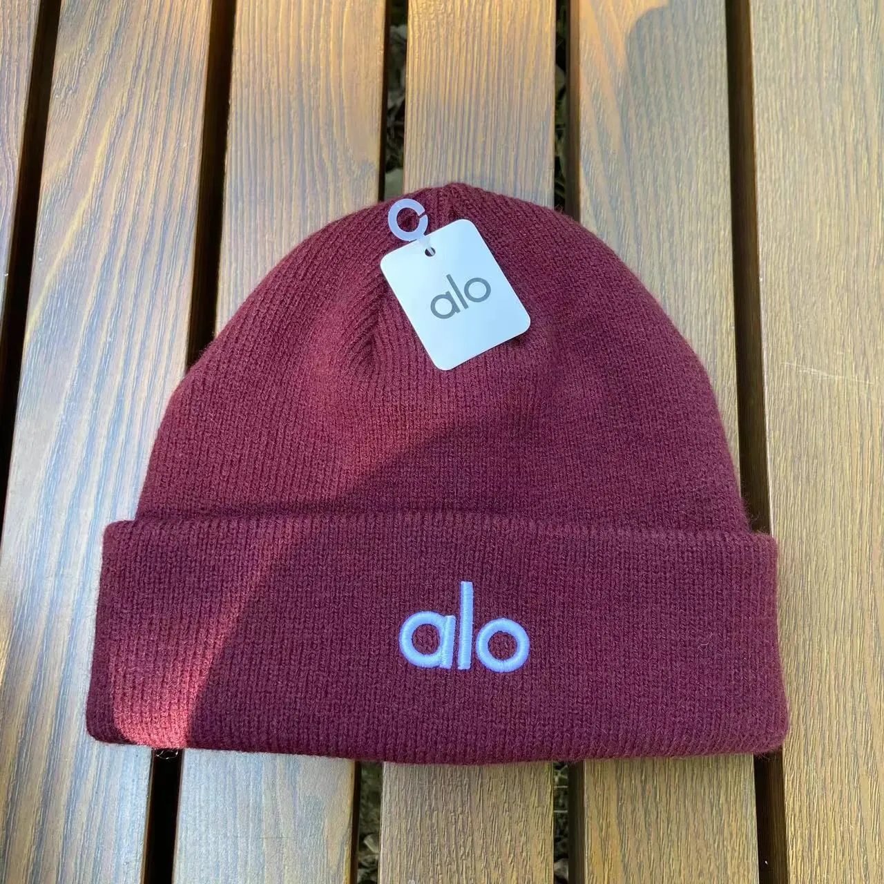Alo Yoga Beanie Gray Knit Hat - 9