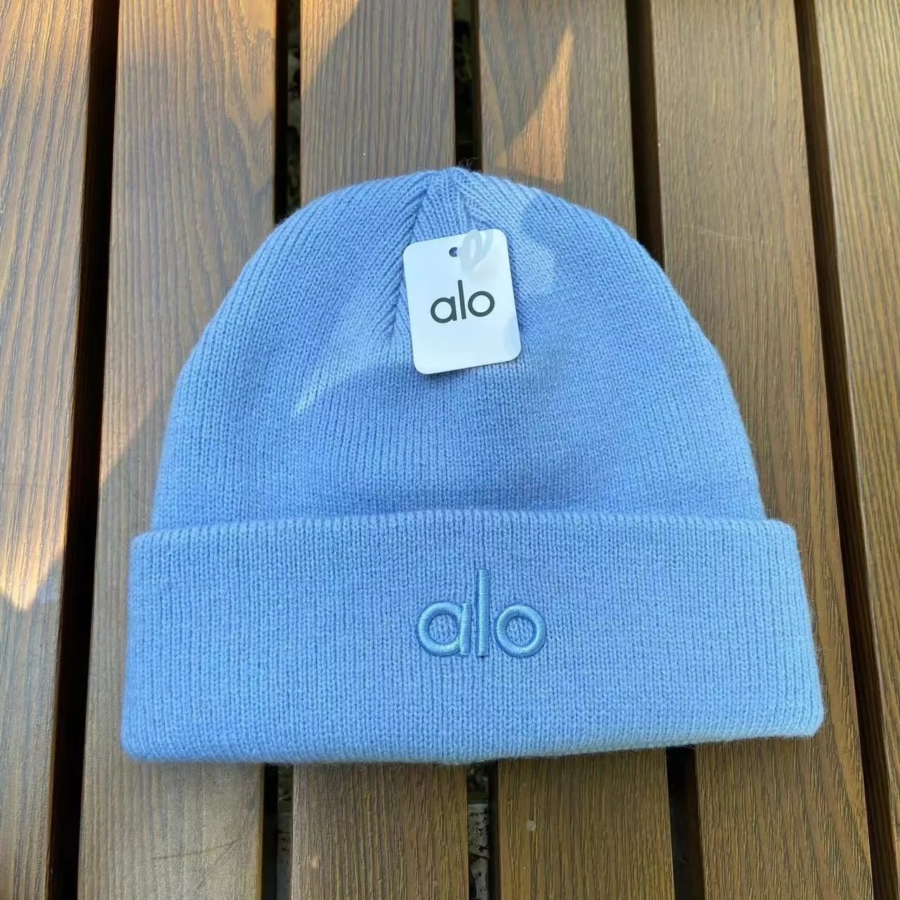 Alo Yoga Beanie Gray Knit Hat - 8