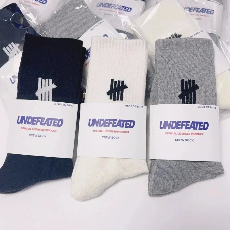 Undefeated Crew Sock Navy Whit