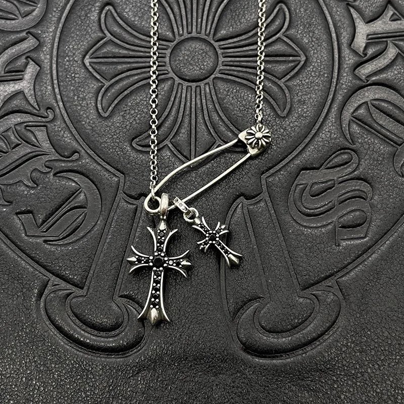 Chrome Hearts Cross Pendant Necklace Multicolor Jewelry - 21