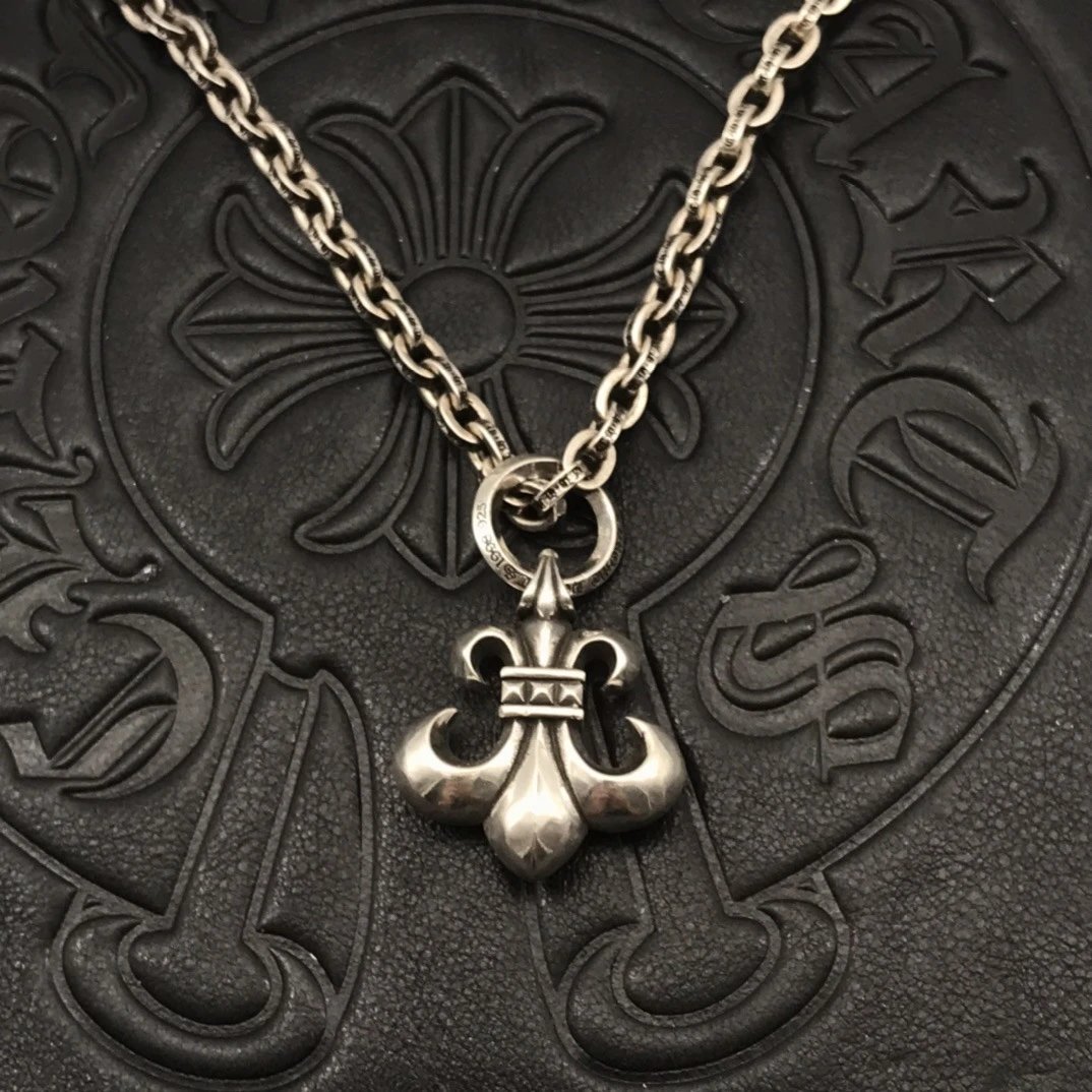 Chrome Hearts Cross Pendant Necklace Multicolor Jewelry - 3