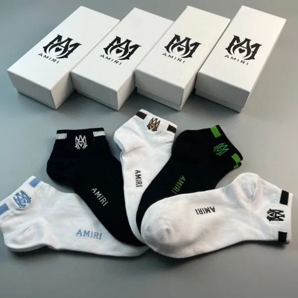 Amiri Logo Socks Assorted Colors Socks - 4