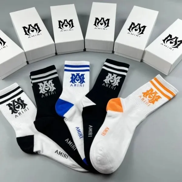 Amiri Logo Socks Assorted Colors Socks - 7