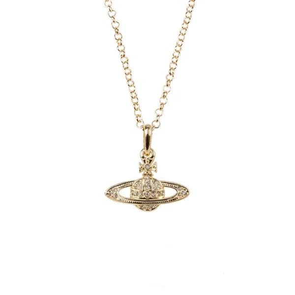 Vivienne Westwood Orb Pendant Necklace Gold Jewelry - 1