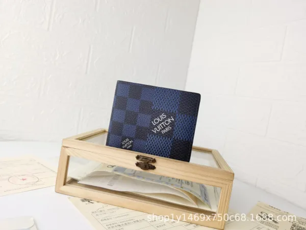 Louis Vuitton Damier Cobalt Blue Short Wallet - 1