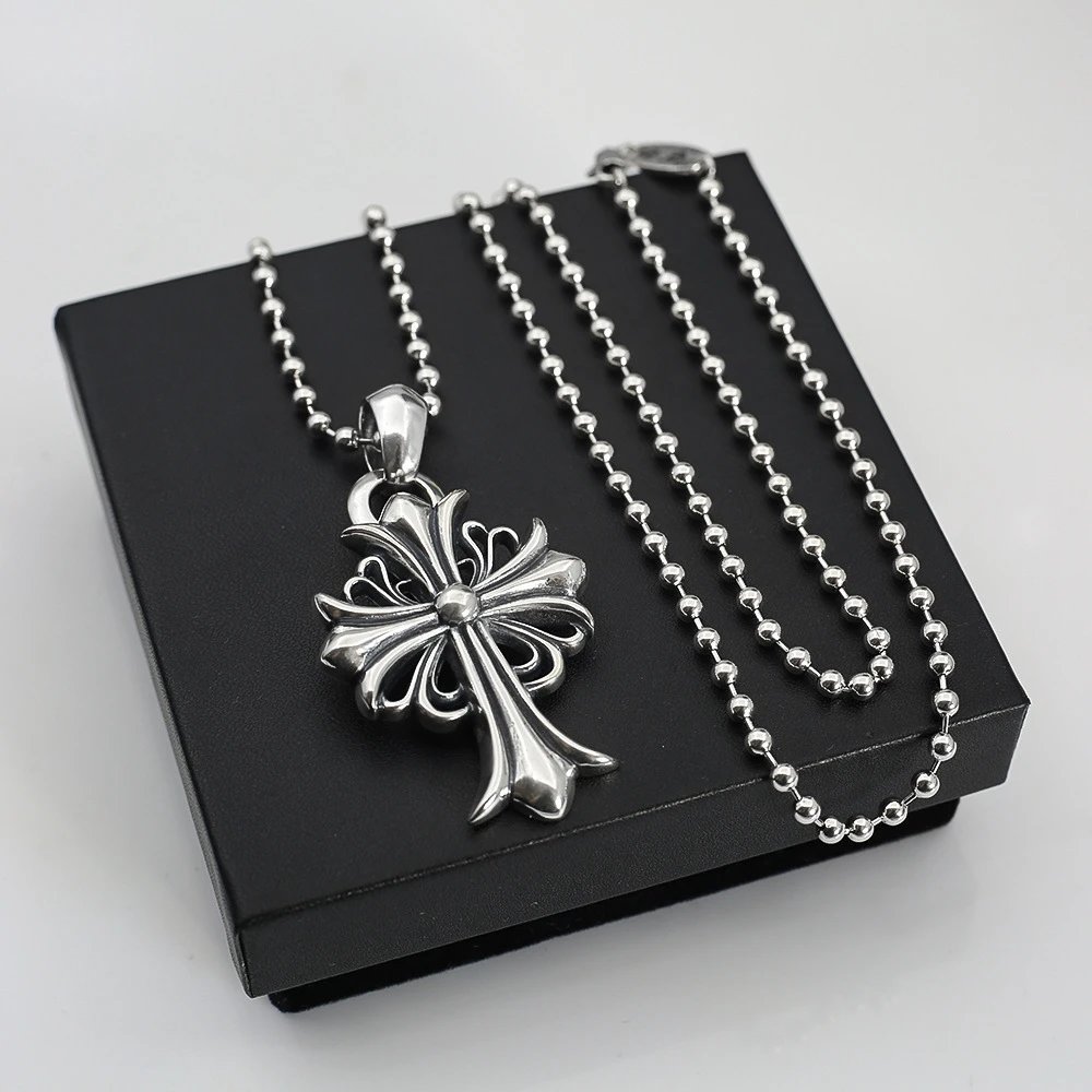 Chrome Hearts Cross Pendant Necklace Multicolor Jewelry - 13
