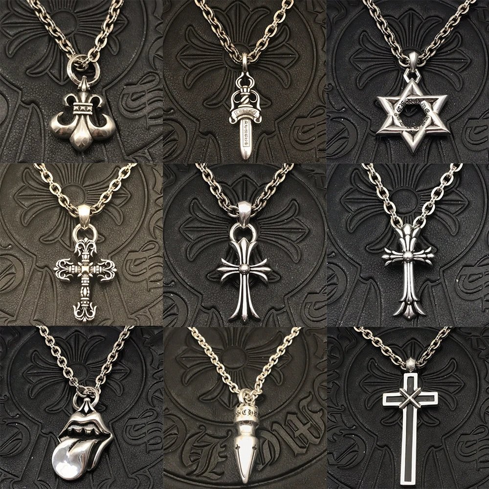 Chrome Hearts Cross Pendant Necklace Multicolor Jewelry - 2