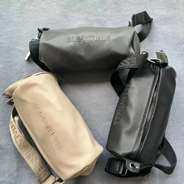 Fear of God Essentials Cylinder Belt Bag Black - 11