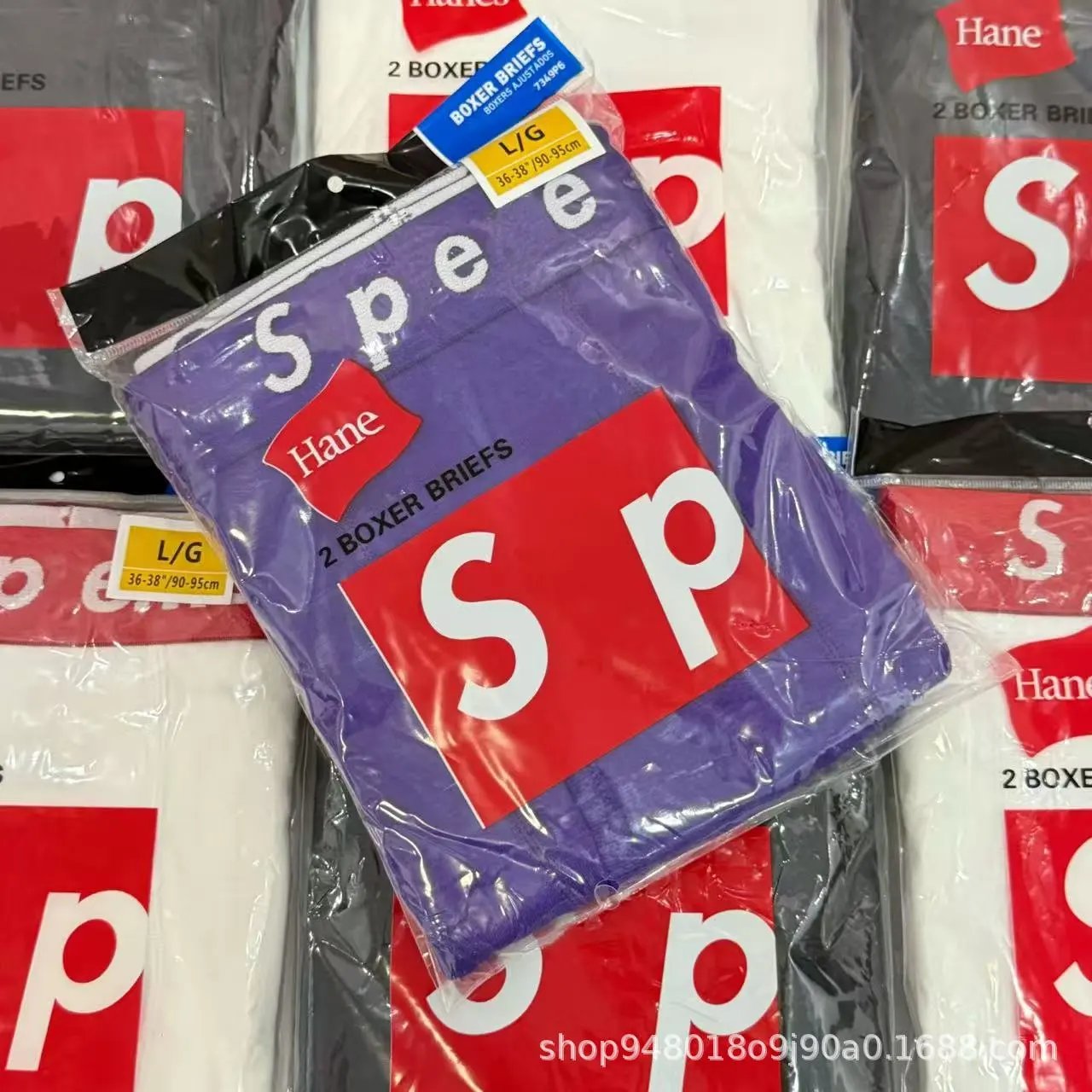 Supreme x Hanes Bandana Print Boxer Briefs Black Underwear - 23