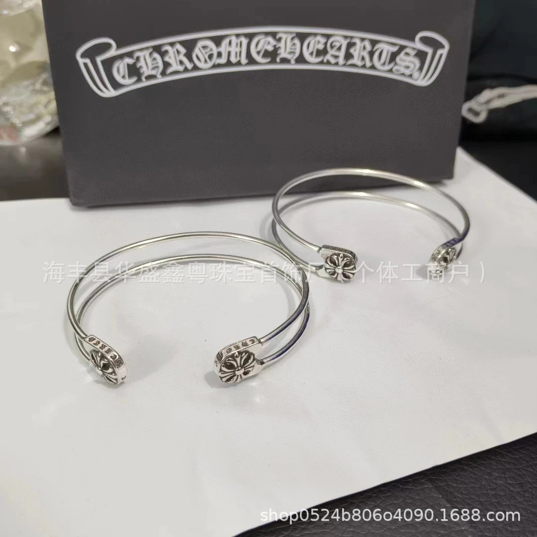 Double Line Cross Head Bracelet