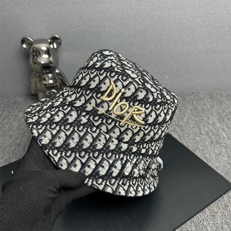 Dior Oblique Bucket Hat Black and White - 6