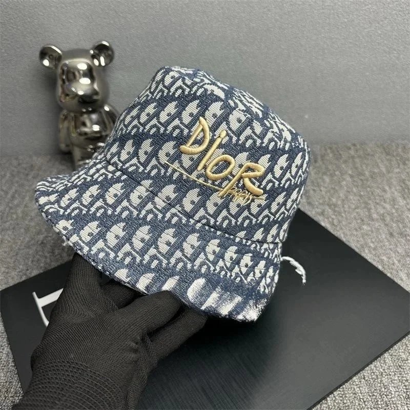 Dior Oblique Bucket Hat Black and White - 3