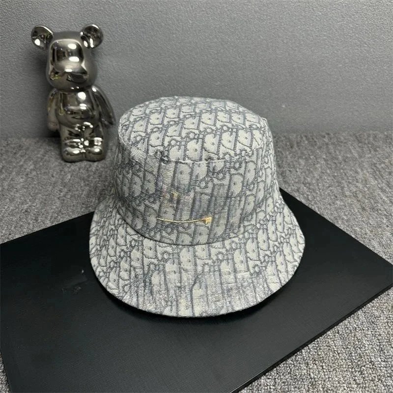 Dior Oblique Bucket Hat Black and White - 10