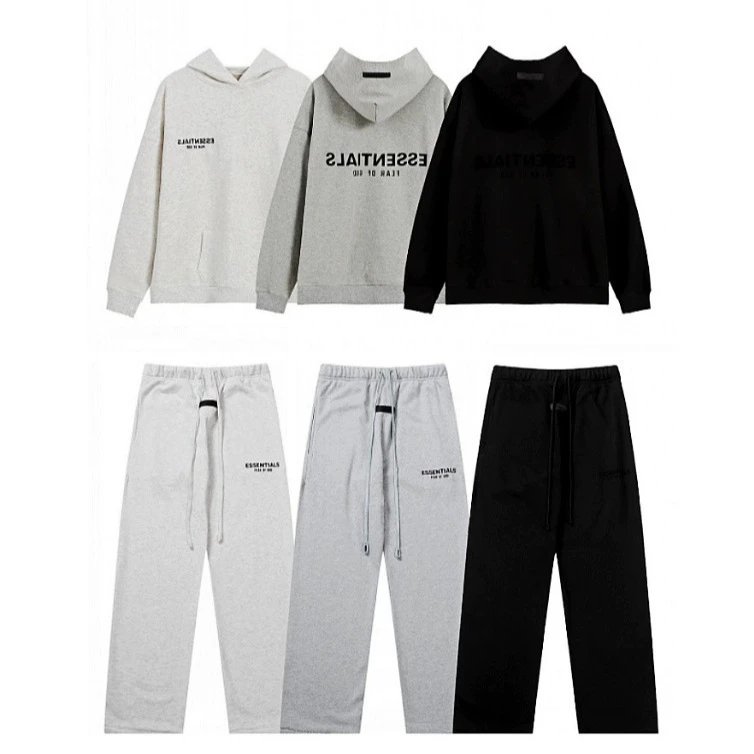 Plush letter couple hooded sweatshirt+long pants short sleeved suit