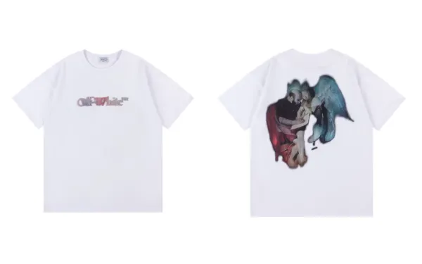 Off-White Angel Print T-Shirt White - 1