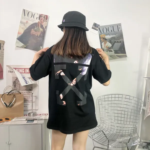 Off-White Abstract Print T-Shirt White - 4