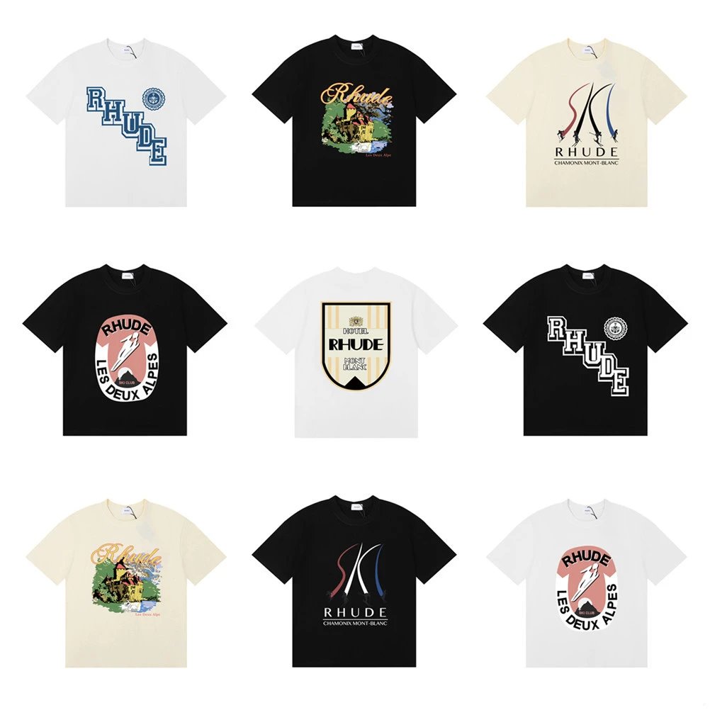 Letter Print Short Sleeve T-Shirt Men Women American Style Half Sleeve