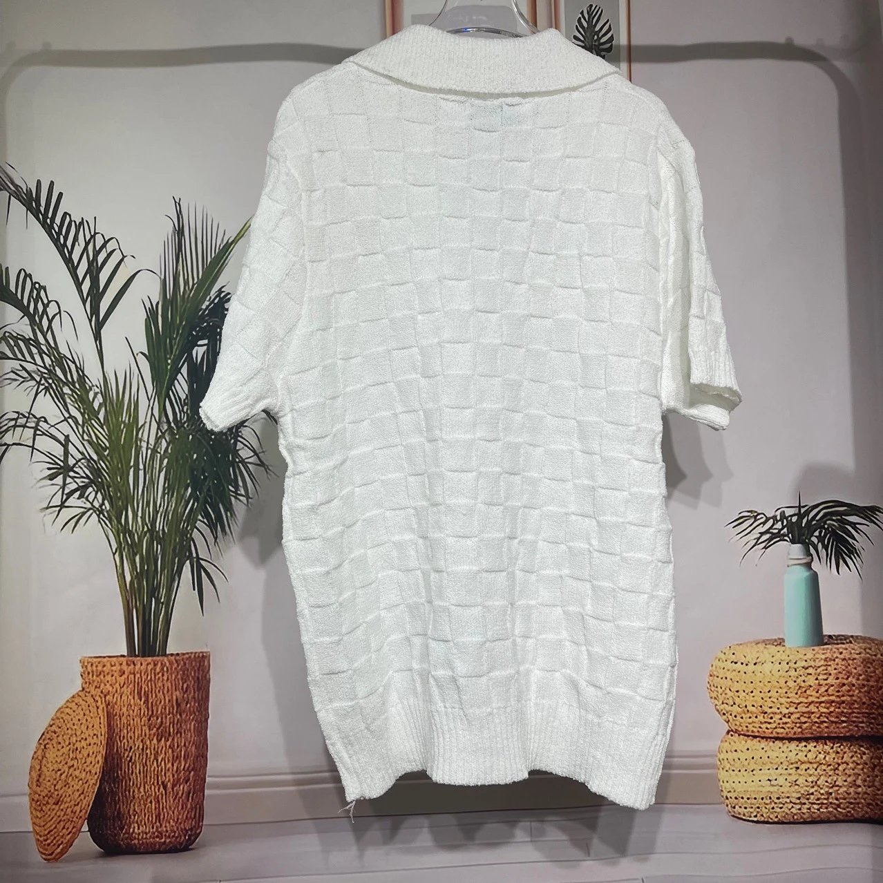 Knit Polo Wool Sweater photo 8