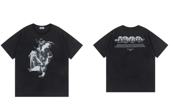 Off-White™ 100 Collection Graphic T-Shirt Black - 1