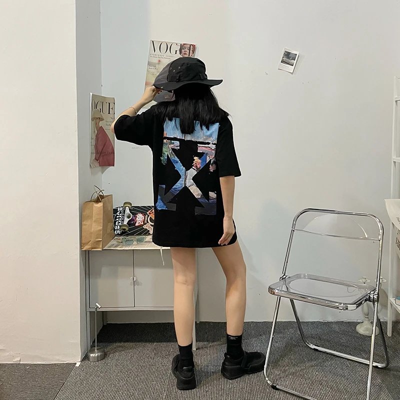 Off-White Abstract Print T-Shirt White - 8