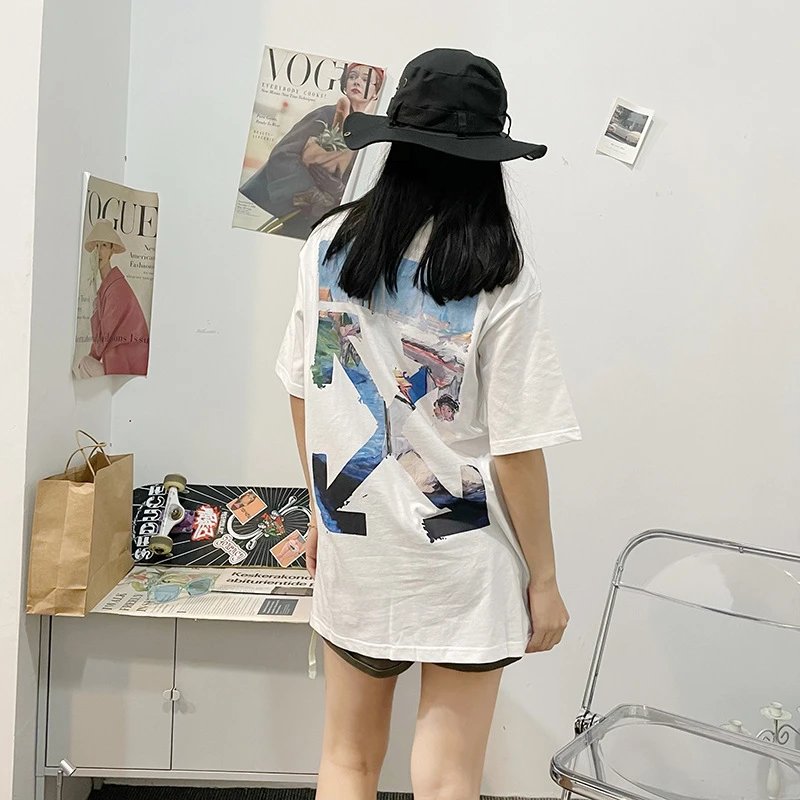 Off-White Abstract Print T-Shirt White - 9
