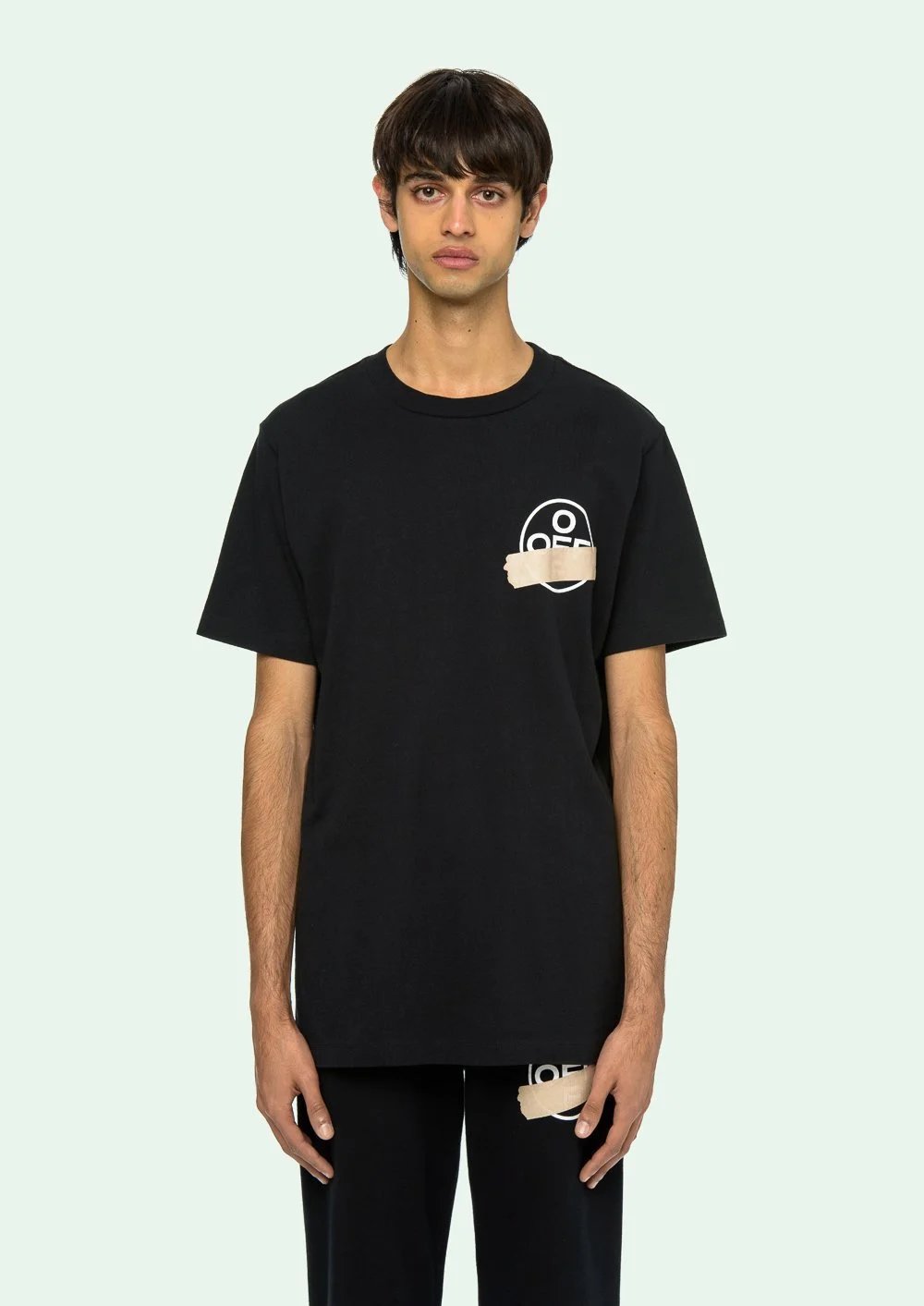 Off-White Abstract Print T-Shirt White - 14