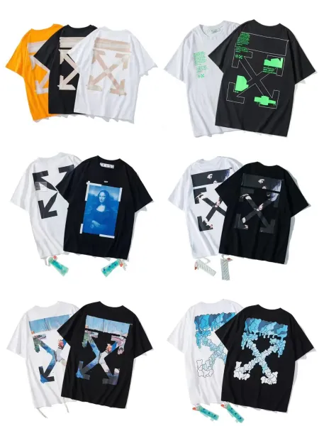 Off-White Abstract Print T-Shirt White - 25
