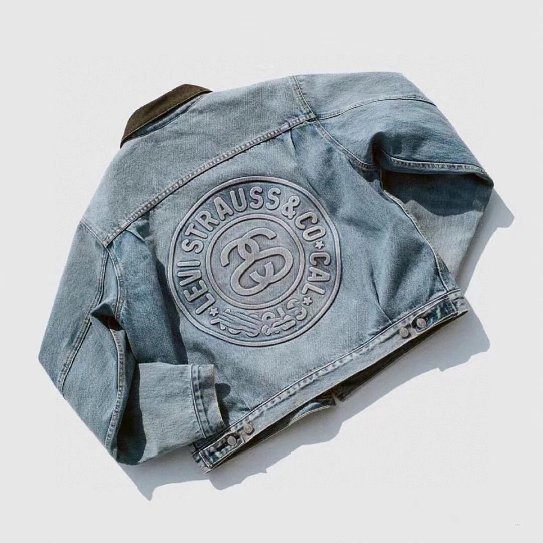 Levi Strauss & Co. Embossed Logo Denim Jacket T-Shirt