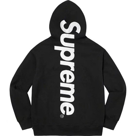 Correct Version Foreign Trade Original Big Letter Supreme Patch Logo Print Unisex Heavyweight Hooded Sweatsuit Set