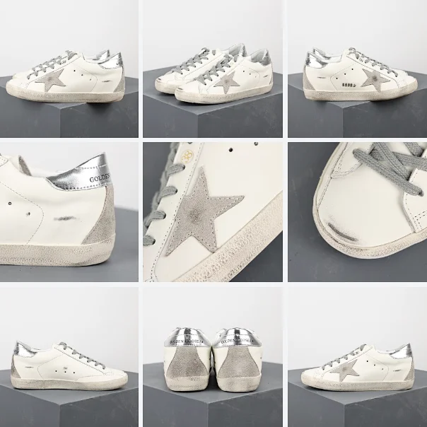Golden Goose Sneakers Super-Star distressed star product detail image 13
