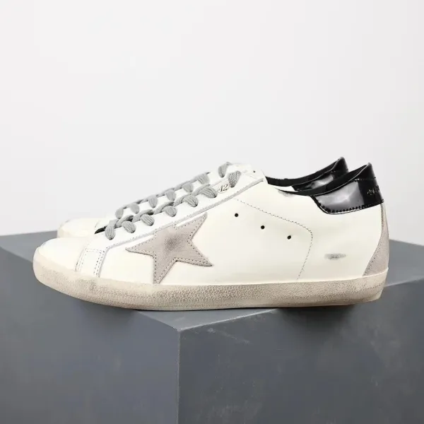 Golden Goose Superstar Glitter Silver Sneakers - 6
