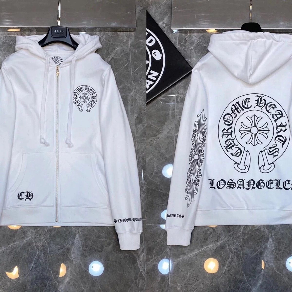 Chrome Hearts Rainbow Ornament Hoodie White product detail 16 in Litbuy spreadsheet finds