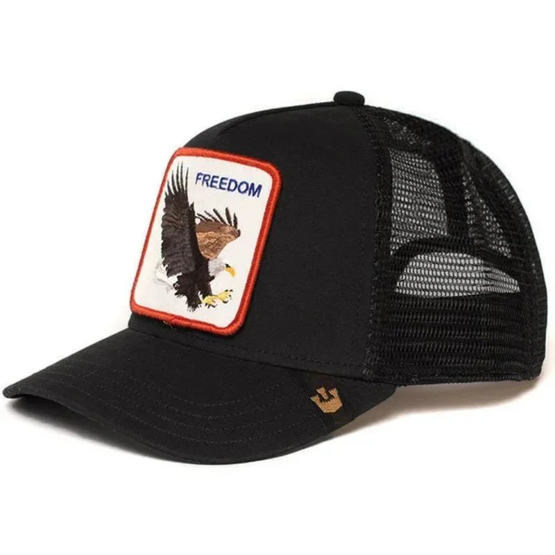 Animal baseball cap Cartoon sunblock mesh embroidered