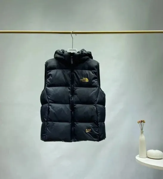 The North Face Black Gold Down Vest Black - 1