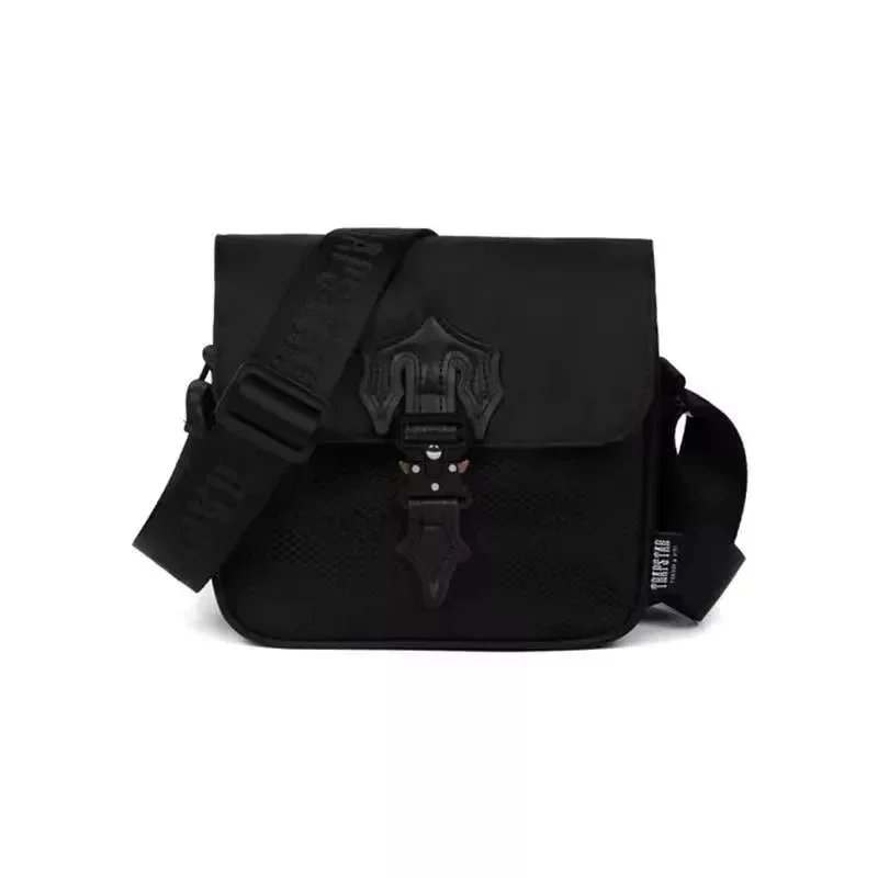 Trapsstar Trapsstar Black Crossbody Bag with Iconic Logo Buckle Black