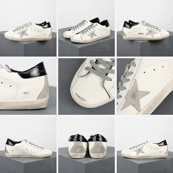 Golden Goose Sneakers Super-Star distressed star product detail image 9