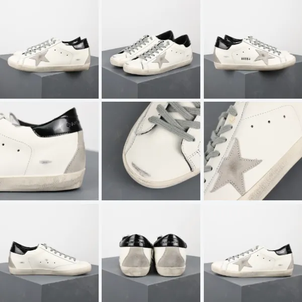 Golden Goose Superstar Glitter Silver Sneakers - 10