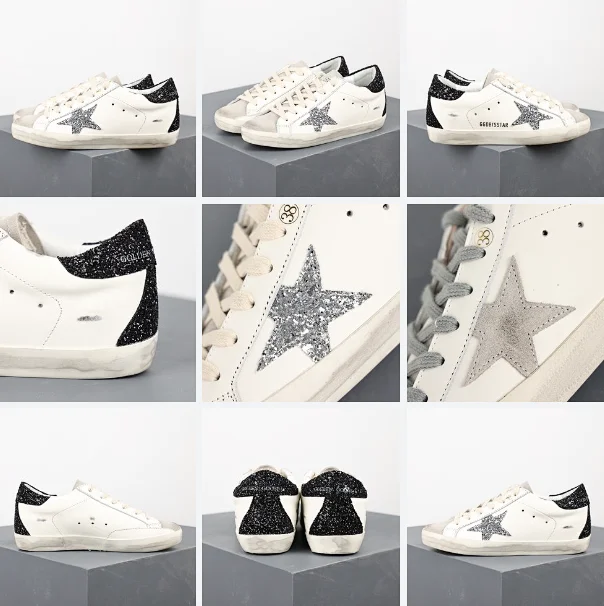 Golden Goose Sneakers Super-Star distressed star product detail image 10