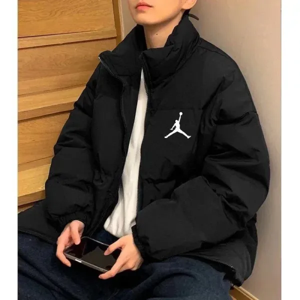 Air Jordan Jumpman Logo Black Puffer Jacket - 1