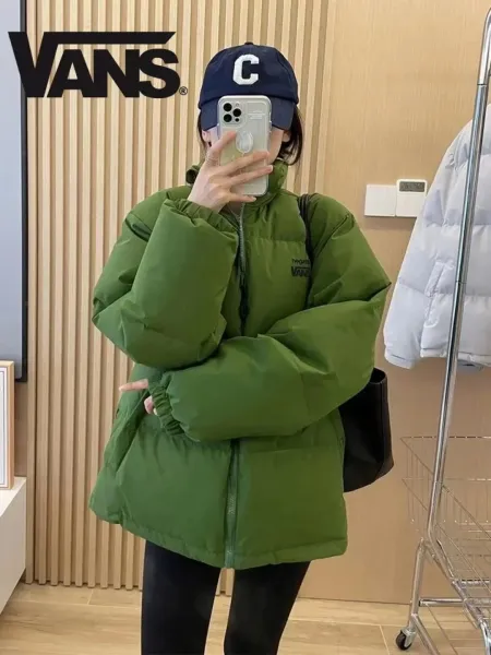 Vans x Negatives Down Jacket Army Green Outerwear - 1