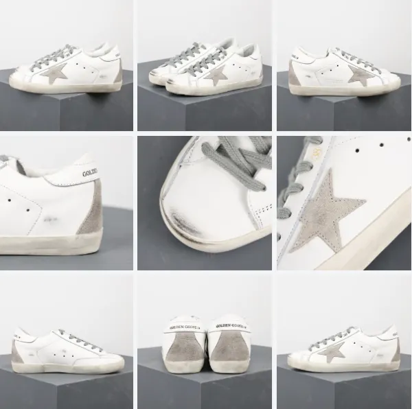 Golden Goose Superstar Glitter Silver Sneakers - 13