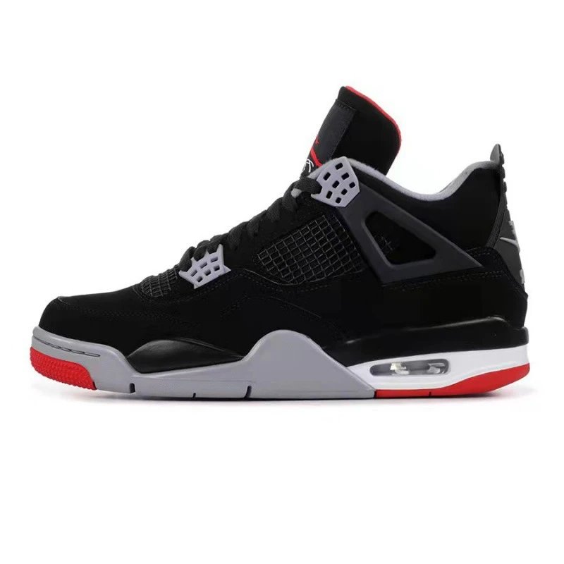 AJ4- Black Red