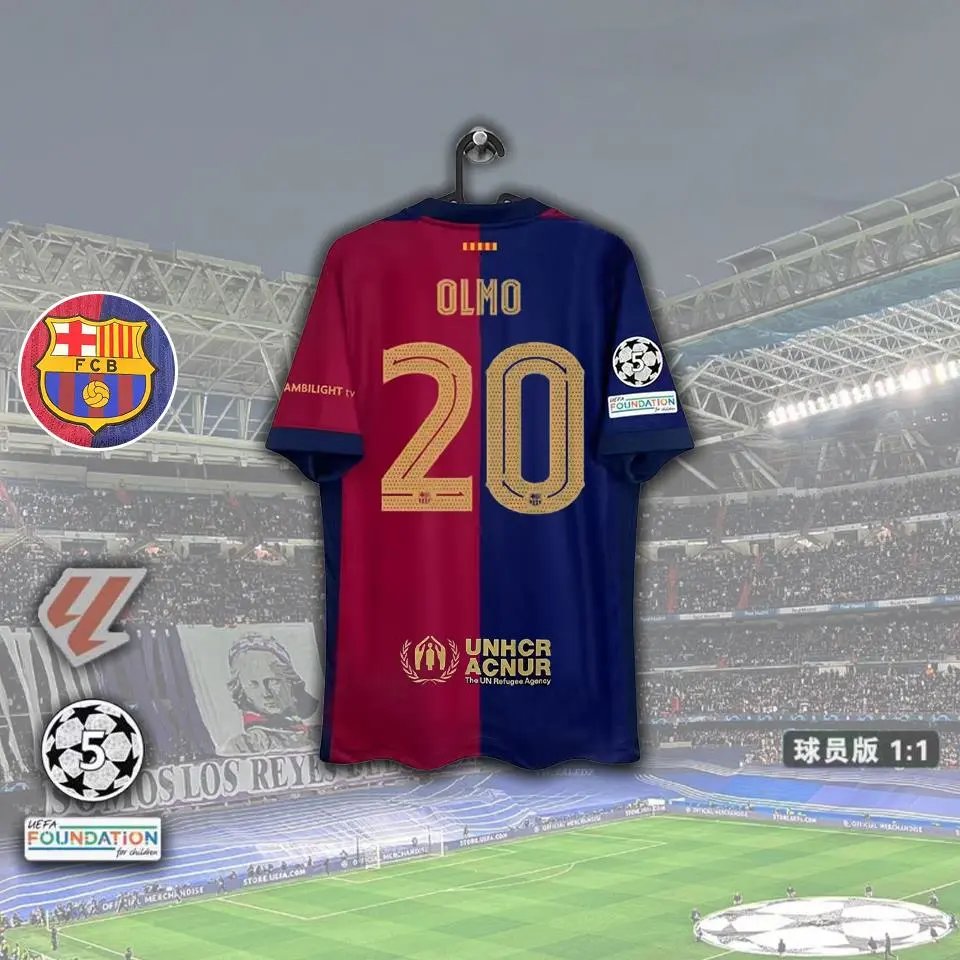 Barcelona x Travis Scott Jersey — Champions League Edition-No. 20 Olmo colorway — USFans Spreadsheet photo