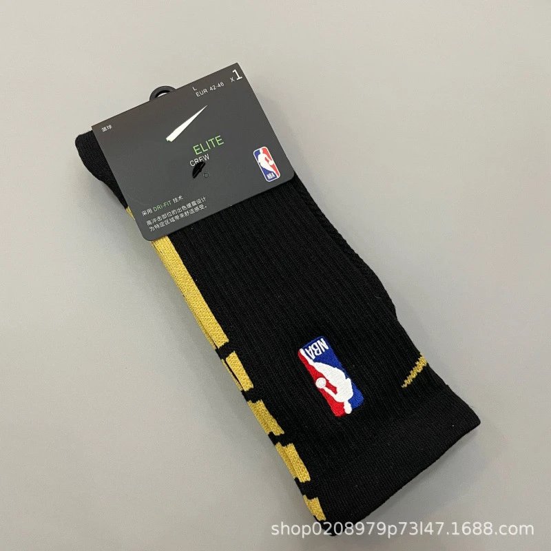 Nike NBA Socks — 19 Long Black Gold colorway — USFans Spreadsheet photo