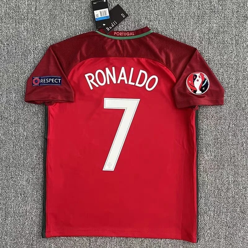 Real Madrid 16-17 T-Shirt — 2016 at home to Portugal colorway — USFans Spreadsheet photo