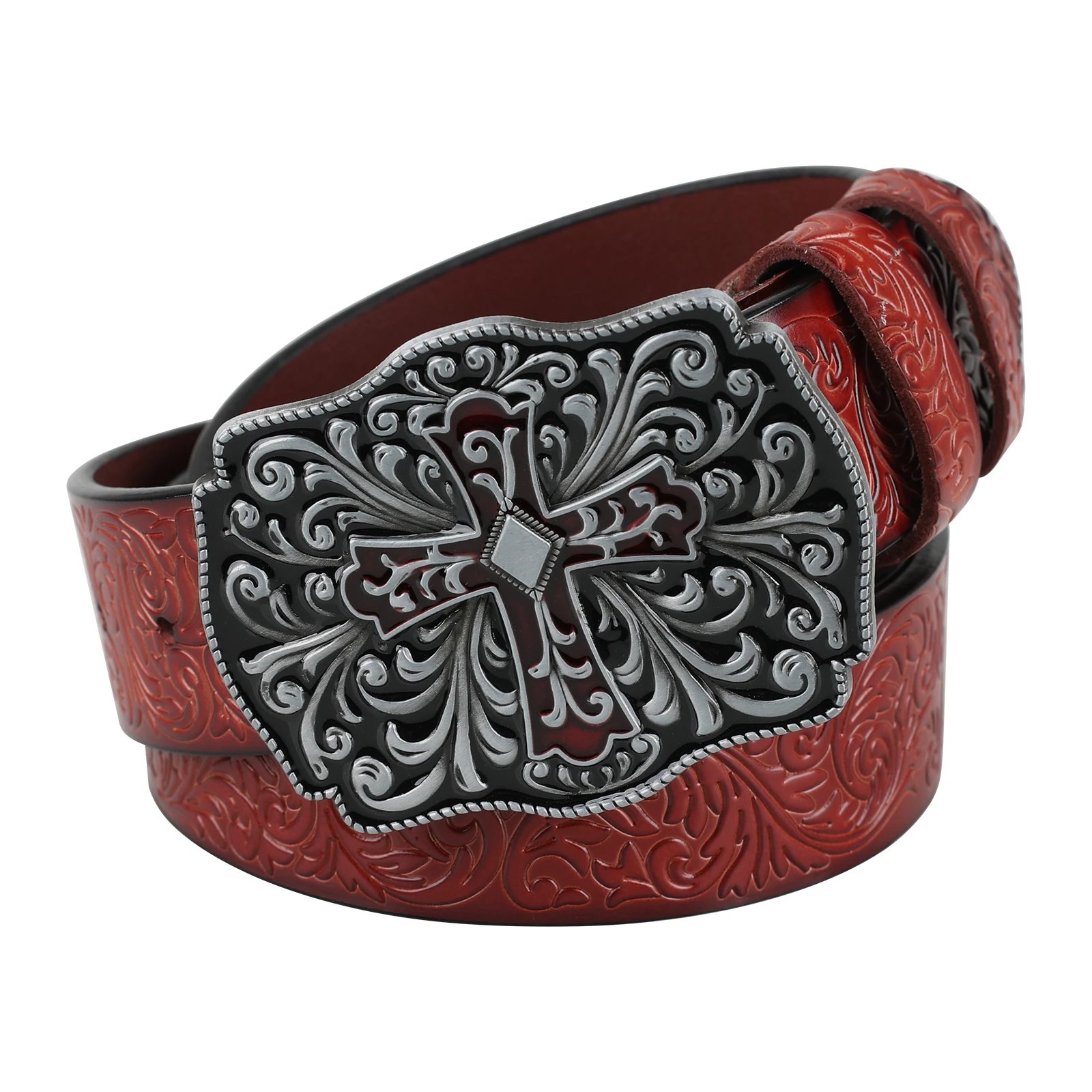 Chrome Hearts belt — Reddish brown colorway — USFans Spreadsheet photo