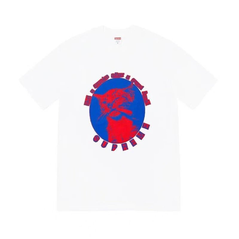 Supreme Smoking Cat Retro Short-Sleeve T-Shirt - rep koszulki