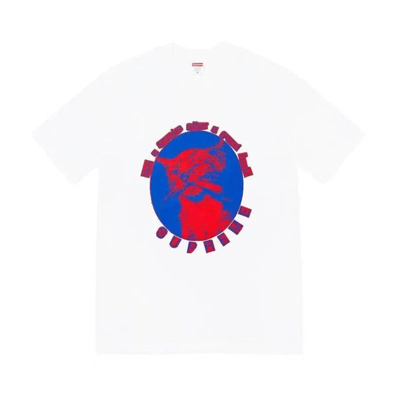 Supreme Smoking Cat Retro Short-Sleeve T-Shirt